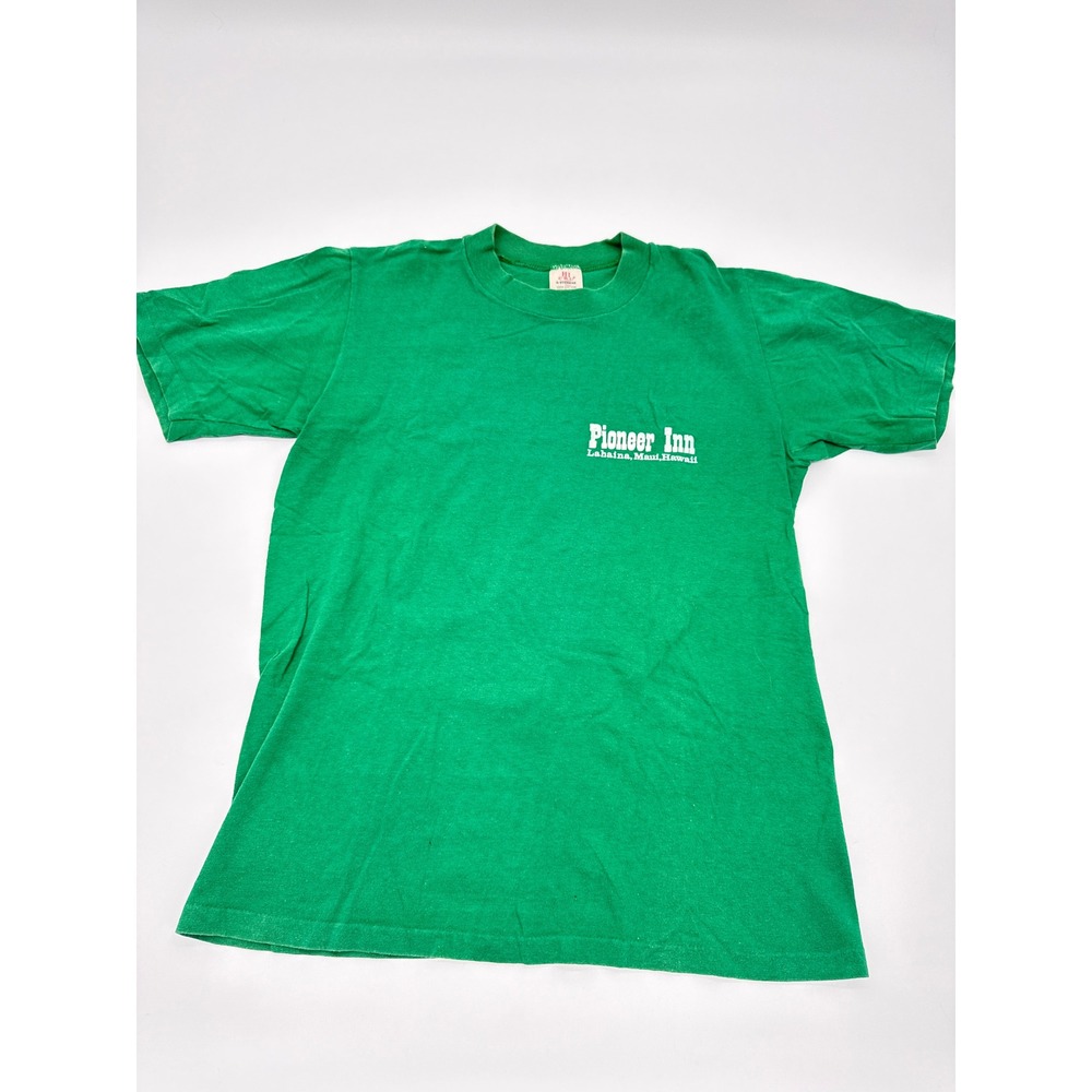 Vintage Hi Cru by Stedman Pioneer Inn Lahaina Maui Hawaii T-Shirt Green Medium